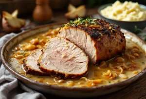 Ce rôti de porc au lait est si fondant qu’il se coupe à la cuillère