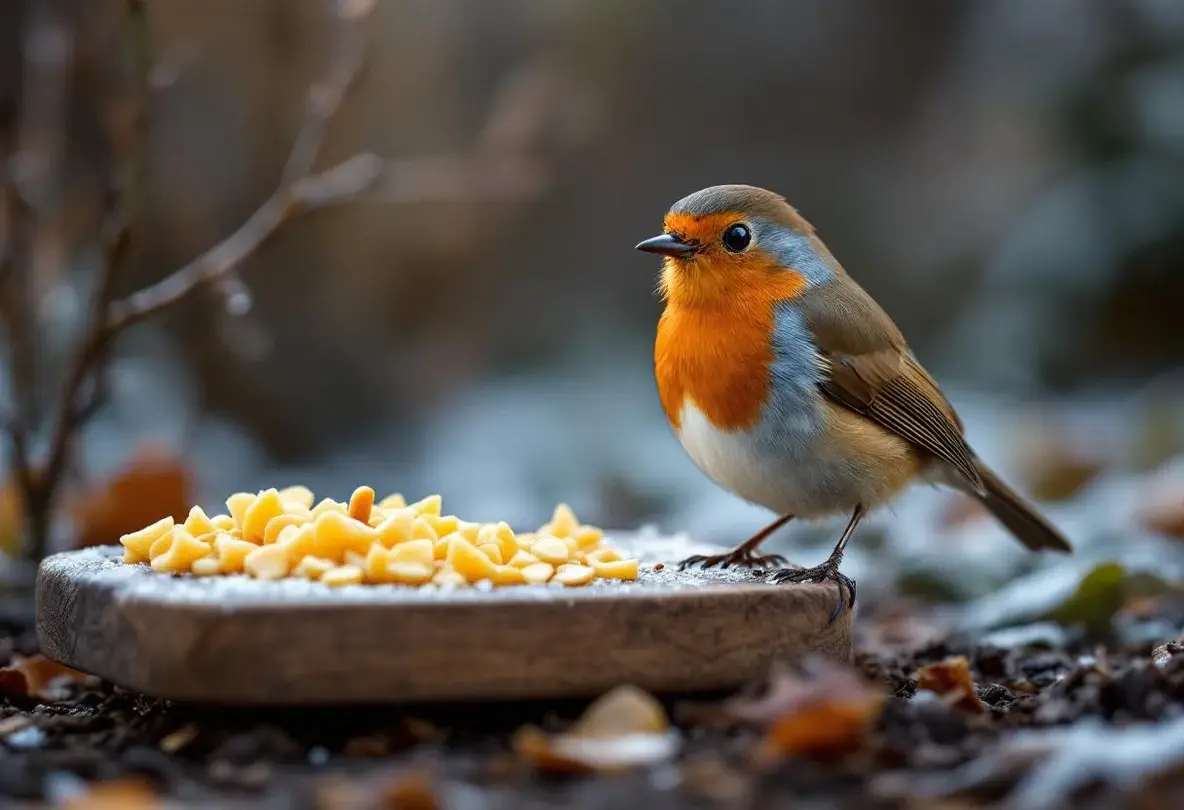 Rouges-gorges au jardin : ce soir, mettez dehors cet aliment de base à 3 centimes, que la plupart des jardiniers oublient